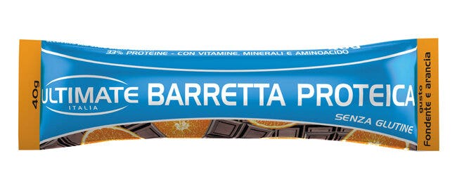 Ultimate Barrita proteica de chocolate negro y naranja 40 g