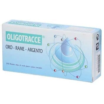 Oligotracce Oro, Cobre, Plata 20 ampollas