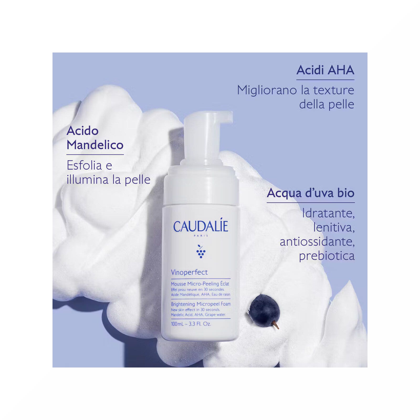 Caudalie Vinoperfect Mousse Micro-Peeling Illuminante 100ml