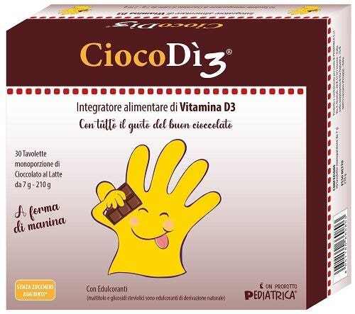CiocoDì3 Suplemento de vitamina D3, 30 comprimidos