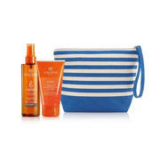 Collistar Set de Aceite Seco Super Bronceador SPF6 200 ml + Champú y Gel de Ducha + Bolso de mano
