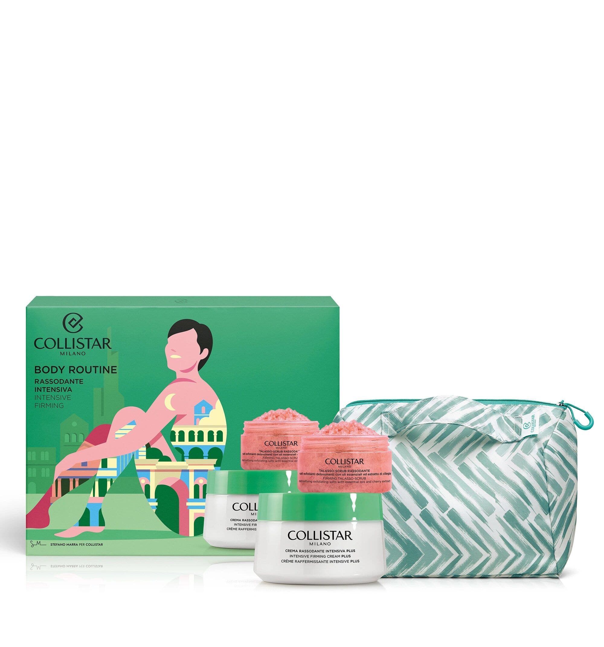 Collistar Cofanetto Corpo Crema Rassodante Plus 400ml + Talasso Scrub 150ml +Pochette