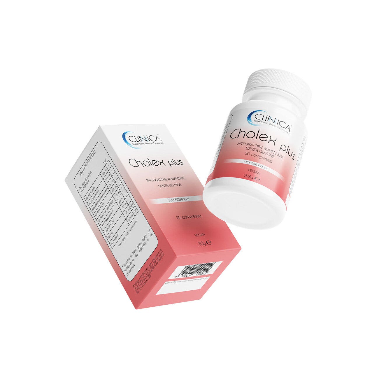 Clinica Cholex plus - colesterolo - 30 compresse = 1 mese di  trattamento