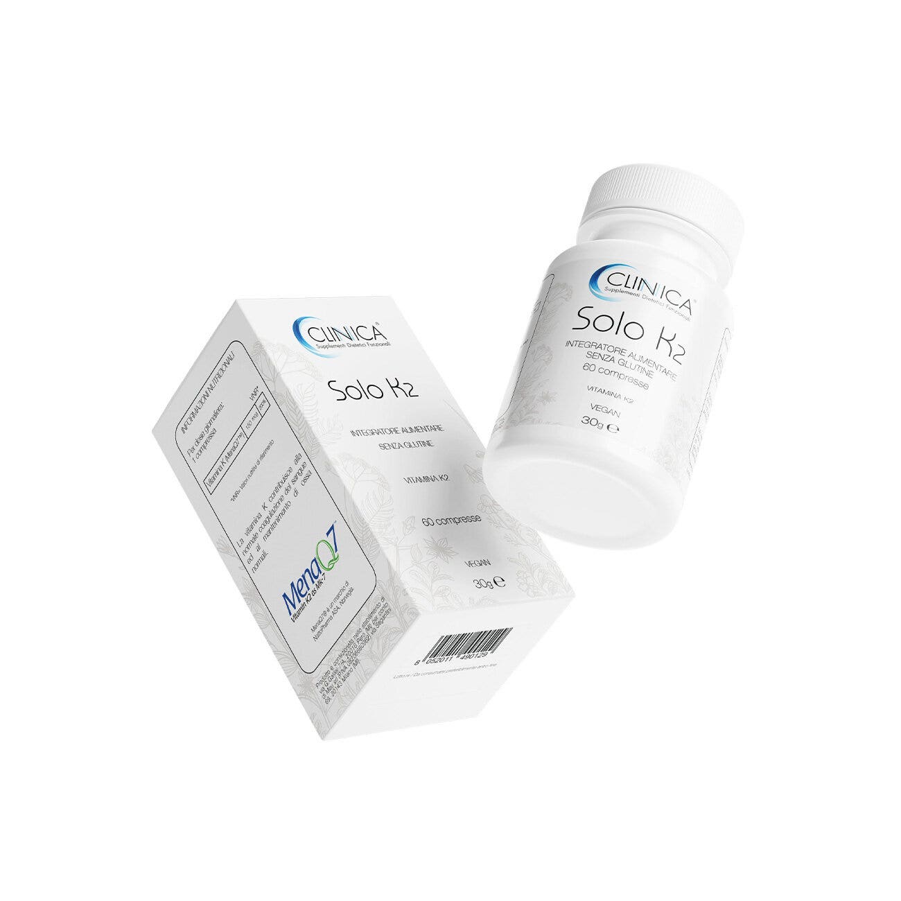 Clinica Solo K2 - vitamina K - 60 comprimidos = 2 meses de tratamiento