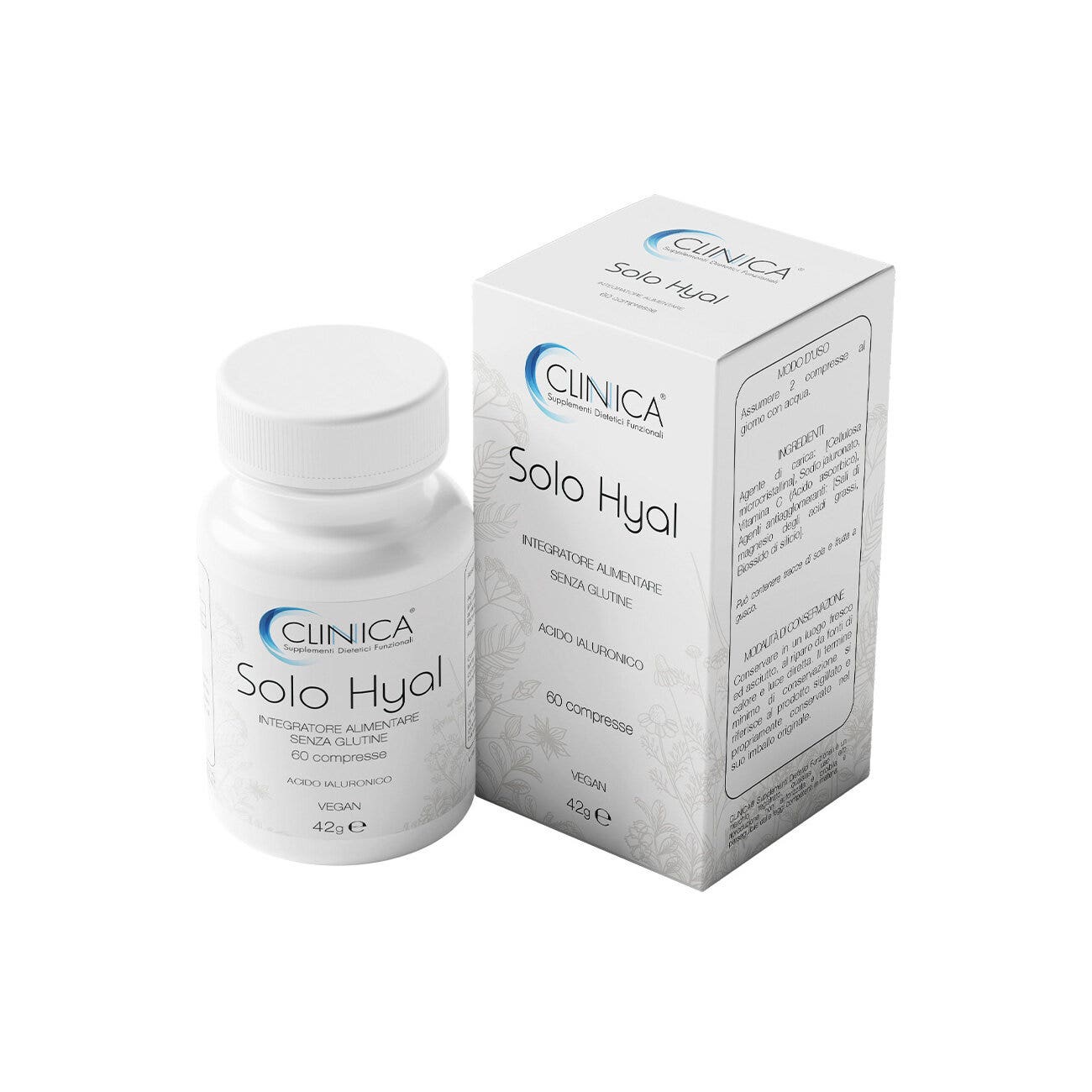 Clinica Solo Hyal - acido ialuronico - 60 compresse = 1 mese di trattamento