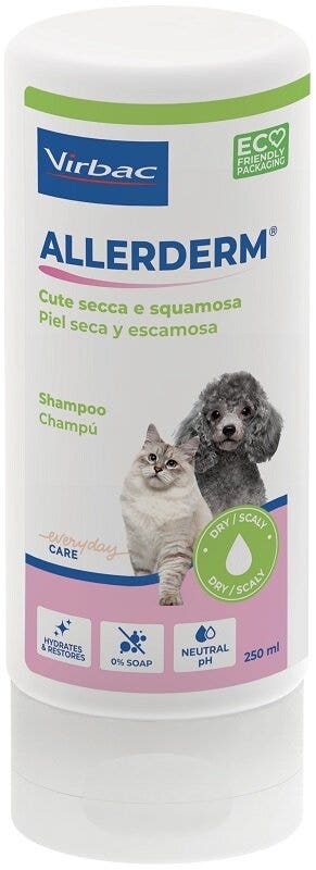 Virbac Allerderm Shampoo Cute Secca e Squamosa Cane & Gatto 250ml