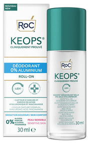 Roc Keops Desodorante Roll-on 0 % sales de aluminio 30 ml
