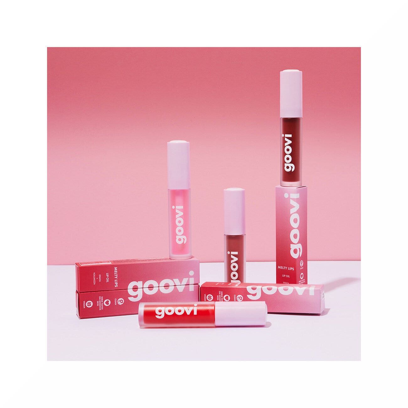 Goovi Melty Lips Lip Oil 02 Glassy Red