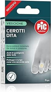 Pic Solution Parches para ampollas pequeños para dedos, 6 unidades, 18 x 61 mm