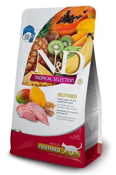 Farmina N&D Cat Tropical Selection Neutered Chicken Per Gatti Sterilizzati 1.5kg