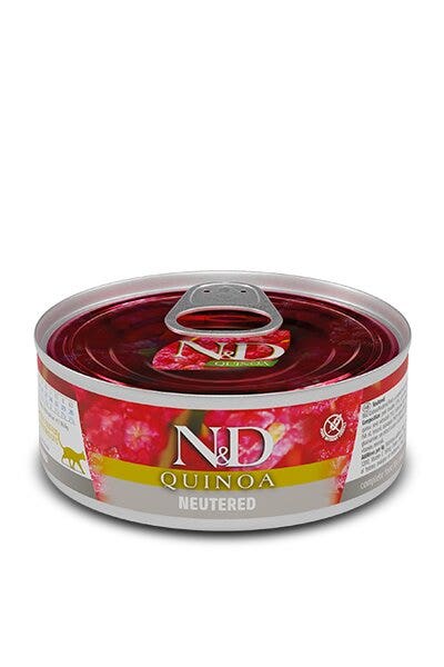 Farmina N&D Cat Quinoa Neutered Pork Comida húmeda para gatos adultos 80 g