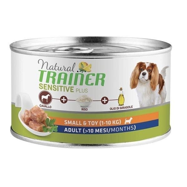 Natural Trainer Perro Sensitive Plus Sin Gluten Small & Toy Adult con Caballo y Arroz 150 g
