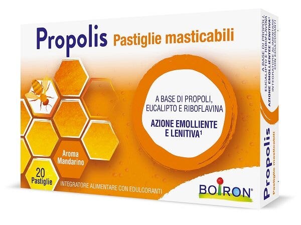 Boiron Propolis Pastillas Masticables con Aroma a Mandarina 20 Pastillas