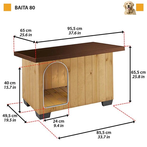 Ferplast Baita Per Cani Taglia 80