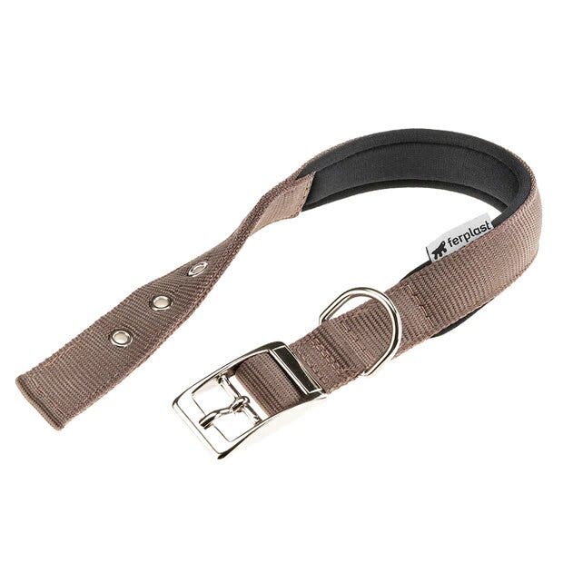 Ferplast Daytona C Collar de nailon con suave acolchado marrón para perros C25/45