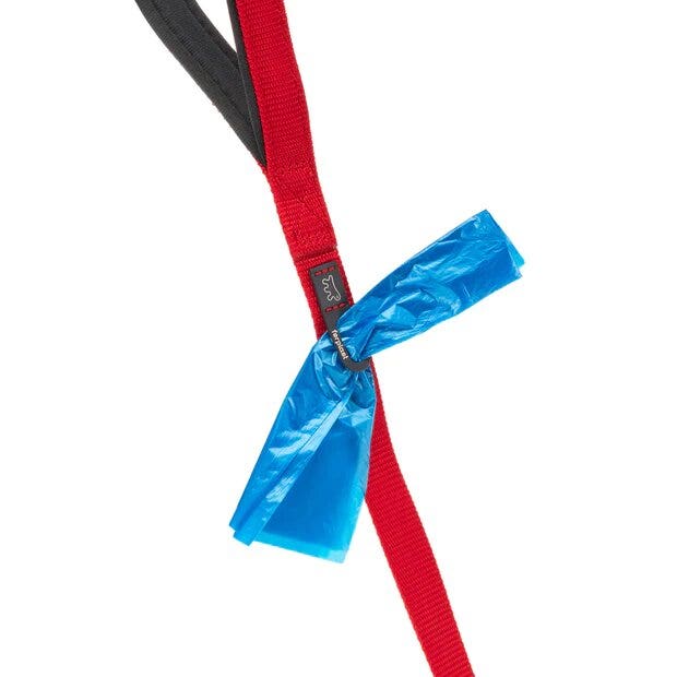 Ferplast Daytona G Guinzaglio In Nylon Impugnatura Imbottita E Porta Sacchetti Igienici Rosso Per Cani G25/120