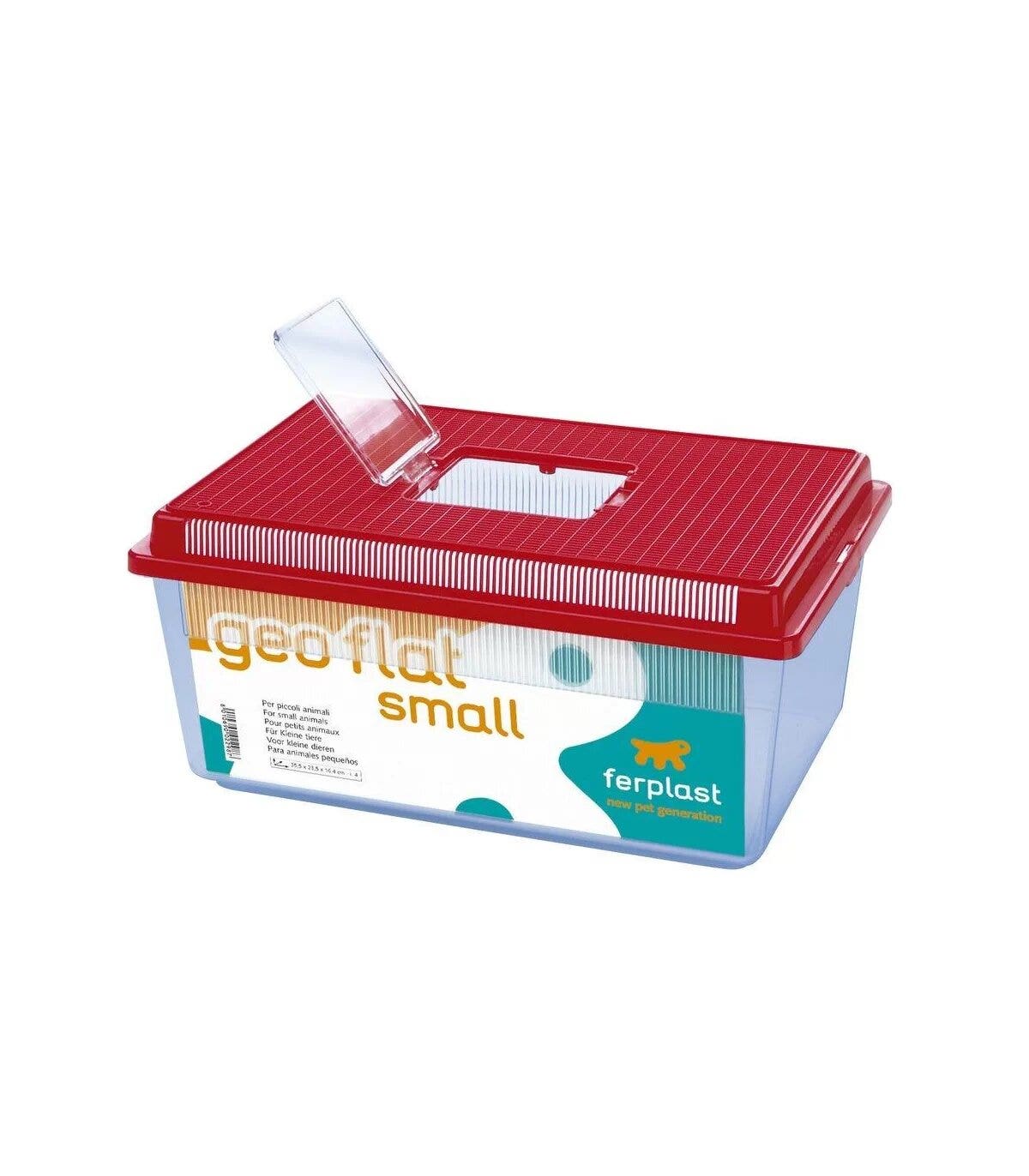 Ferplast Geo Flat Small: Recipiente para pequeños animales, peces, tortugas e insectos