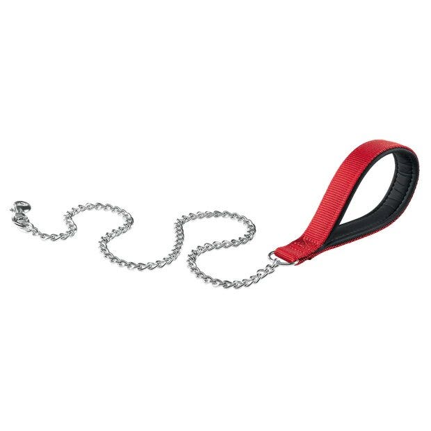 Ferplast Daytona Correa corta de nailon con empuñadura acolchada, color rojo, para perros GM25/100