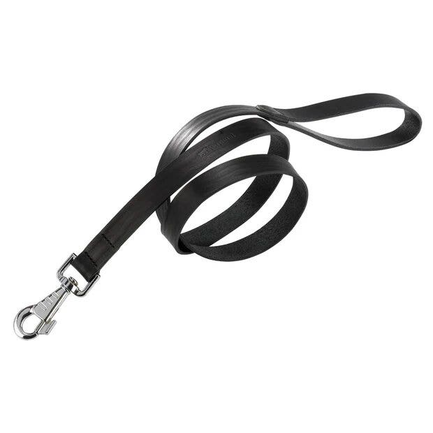 Ferplast Natural Correa negra para perros de cuero auténtico, talla G15/120