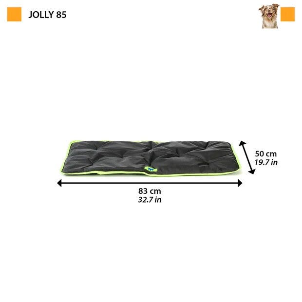 Ferplast  Jolly 85 Materassino Per Cani Tessuto Tecnico Nero 83 x 50 cm