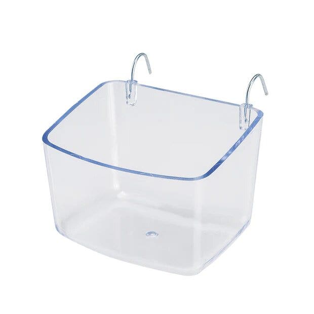 Ferplast FPI 4512 Comedero de plástico transparente para pájaros