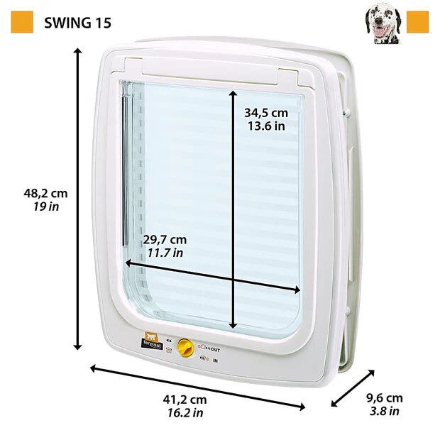Ferplast Swing 15 Portina Per Cani Colore Marrone