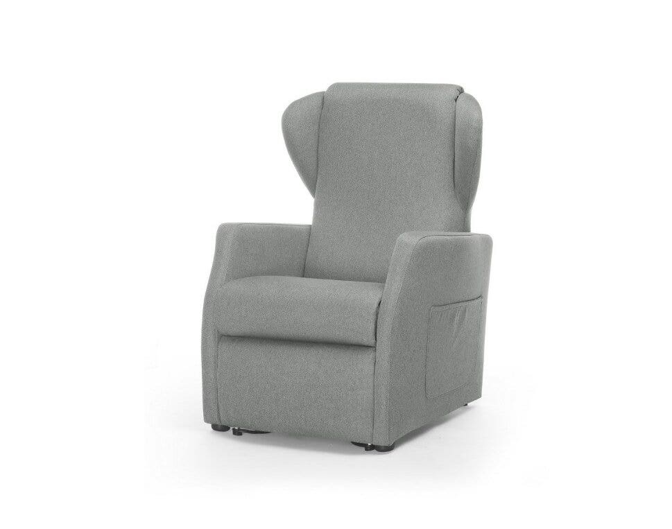 Mopedia Poltrona Elevabile Ninfea con Roller 4 Ruote 50mm PO401 Grigio