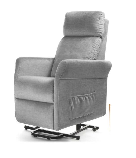 Mopedia Poltrona Elevabile Chloe PO403 Grigio Perla