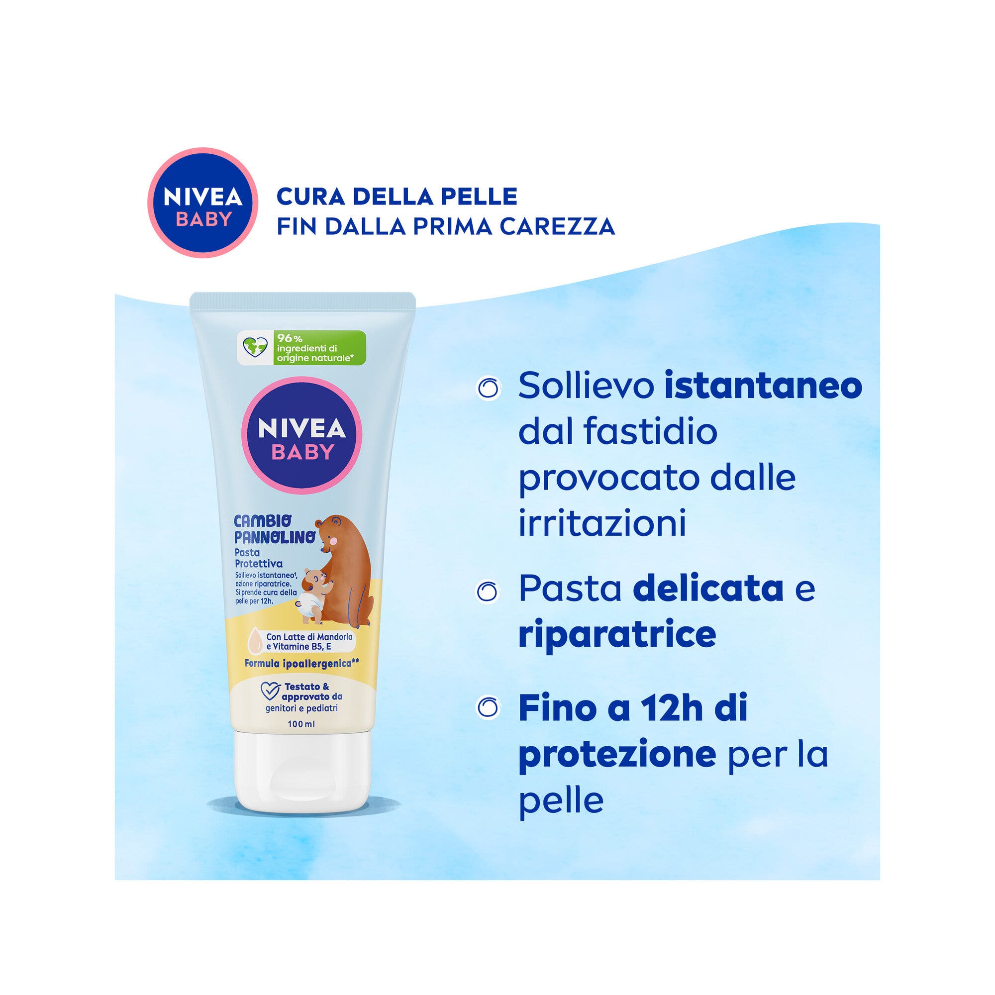 Nivea Baby Cambio Pannolino Pasta Protettiva Lenitiva 100ml