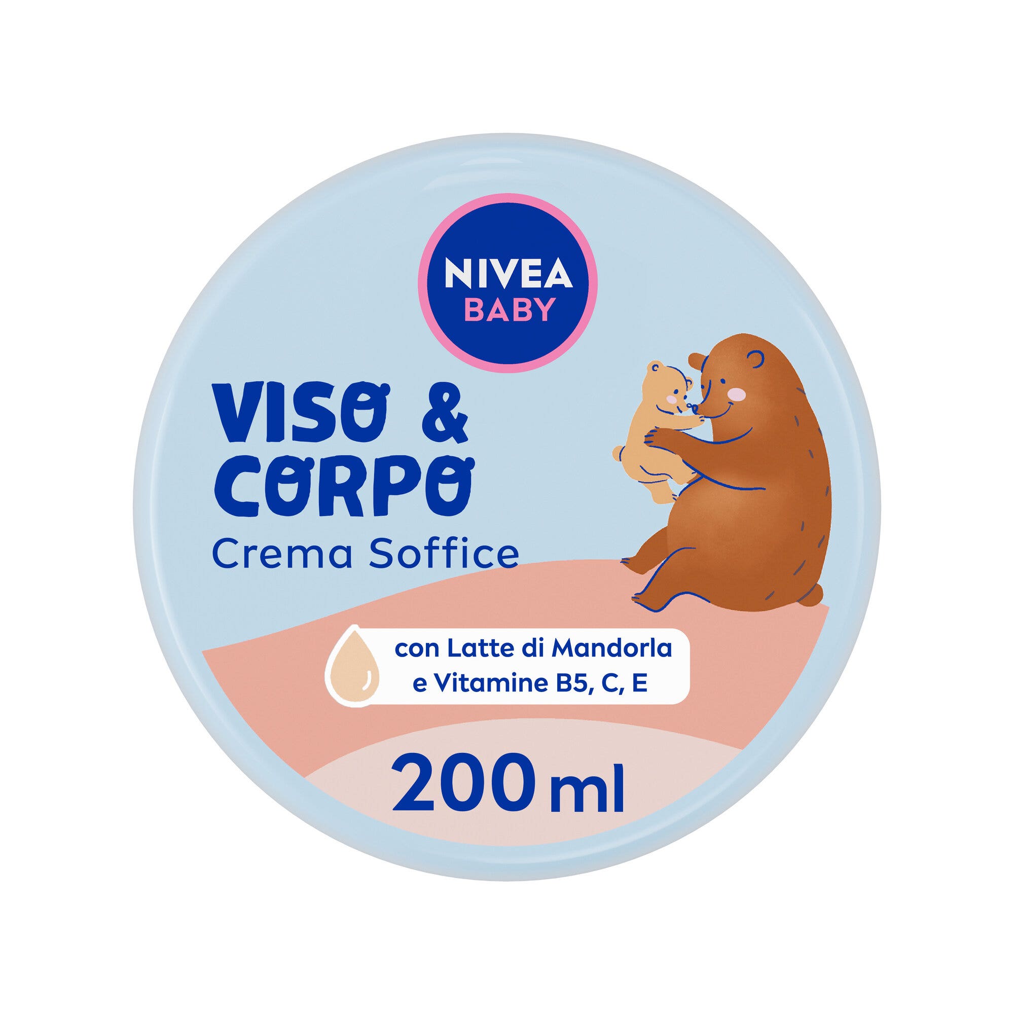 Nivea Baby Crema facial y corporal suave para niños, hidratante y nutritiva, 200 ml