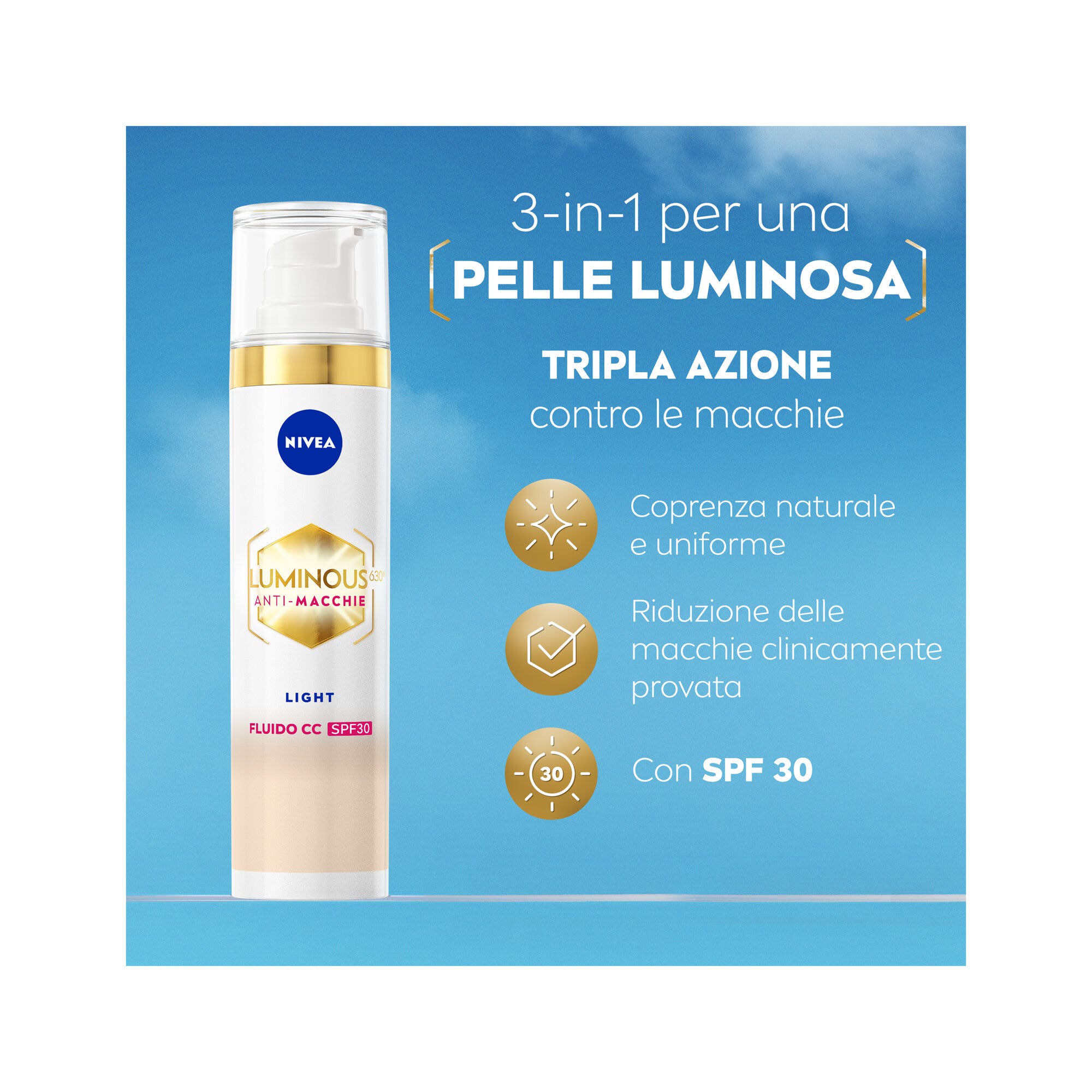 Nivea Cellular Luminous 630 CC Antimanchas SPF30 40 ml 01 Light