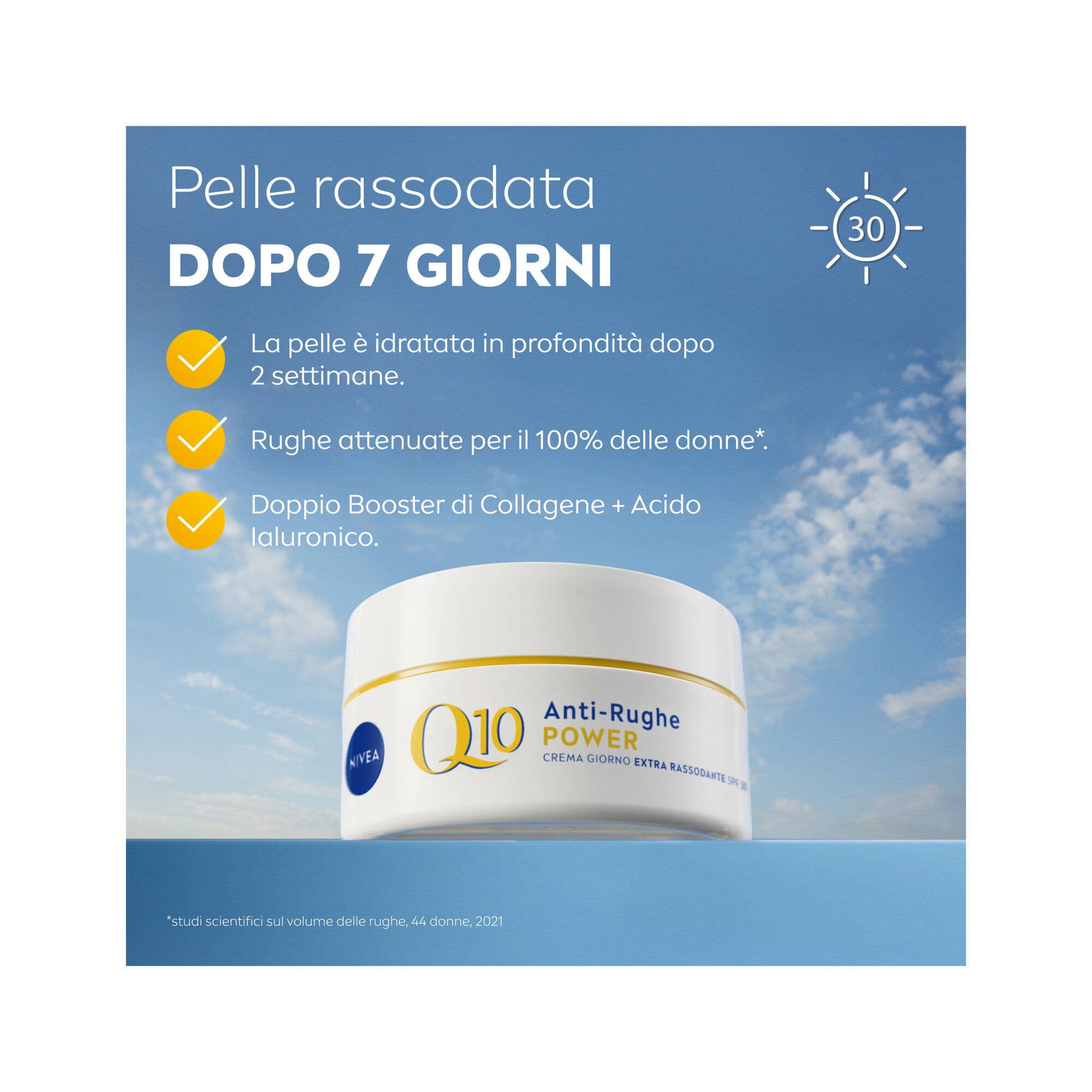 Nivea Q10 Anti-rughe Power Crema Giorno Extra Rassodante Spf 30 Crema Viso Antirughe 50ml