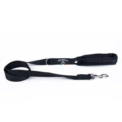 Tre Ponti Correa de un solo asa negra 113 cm
