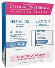 Ducray Cofanetto Routine Kelual DS Shampoo Trattante 100ml + Elution Shampoo Equilibrante Delicato 200ml