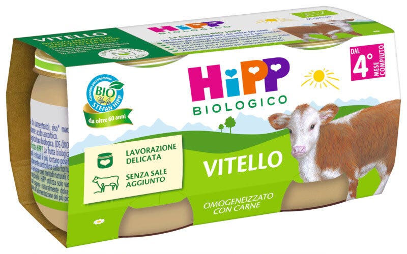 Hipp Puré de ternera 2 x 80 g 4 meses+