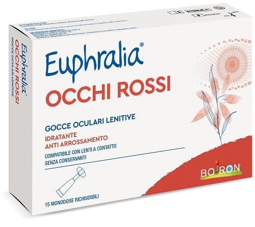 Euphralia Gotas Oculares Calmantes para Ojos Rojos 15 Viales Monodosis 0,5 ml