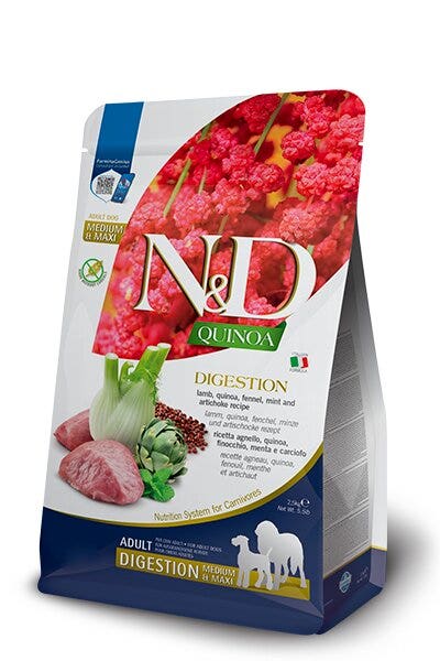 N&D Quinoa Dog Digestion Adult Medium/Maxi 2,5 kg