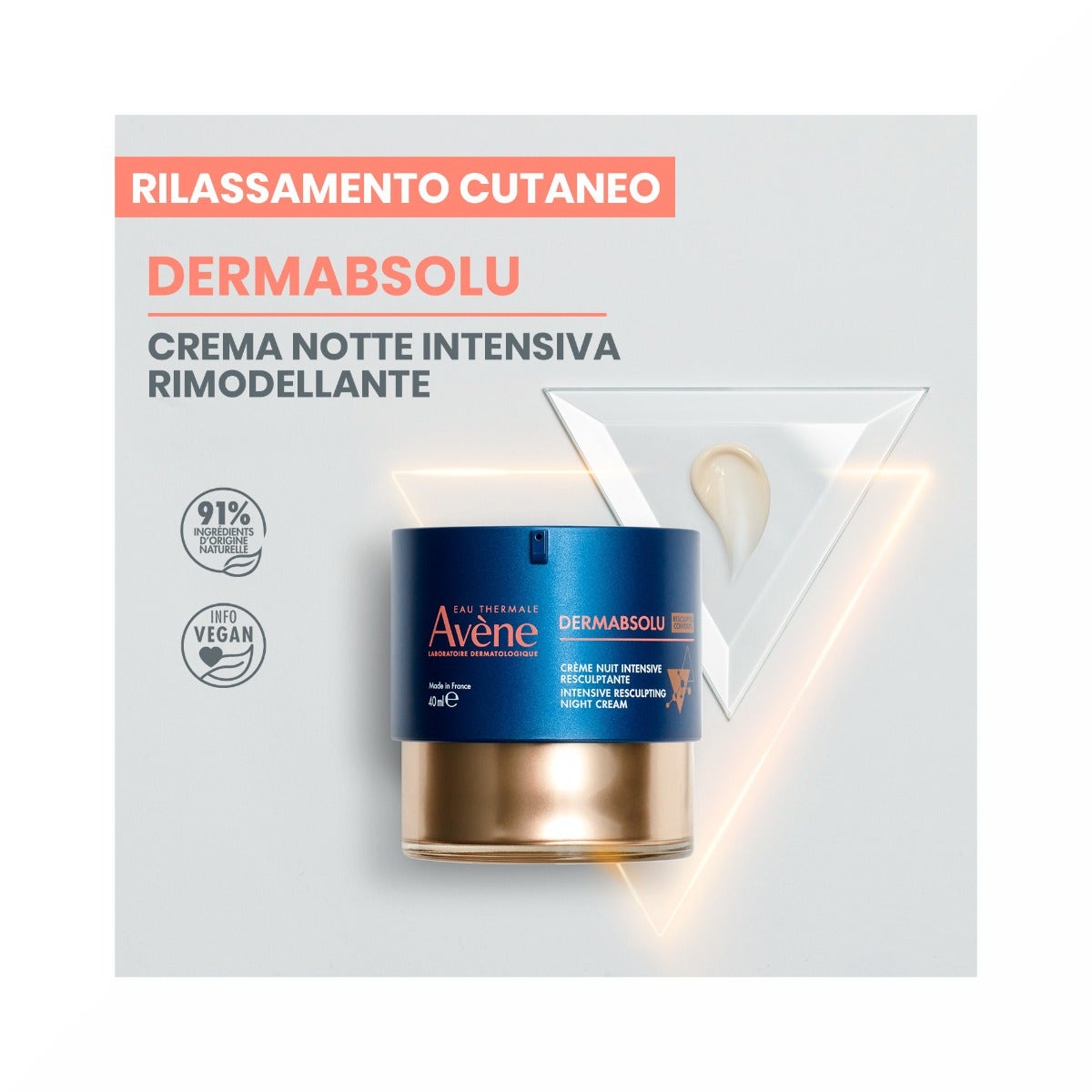 Eau Thermale Avene Dermabsolu Crema de noche intensiva remodelante antiedad 40 ml