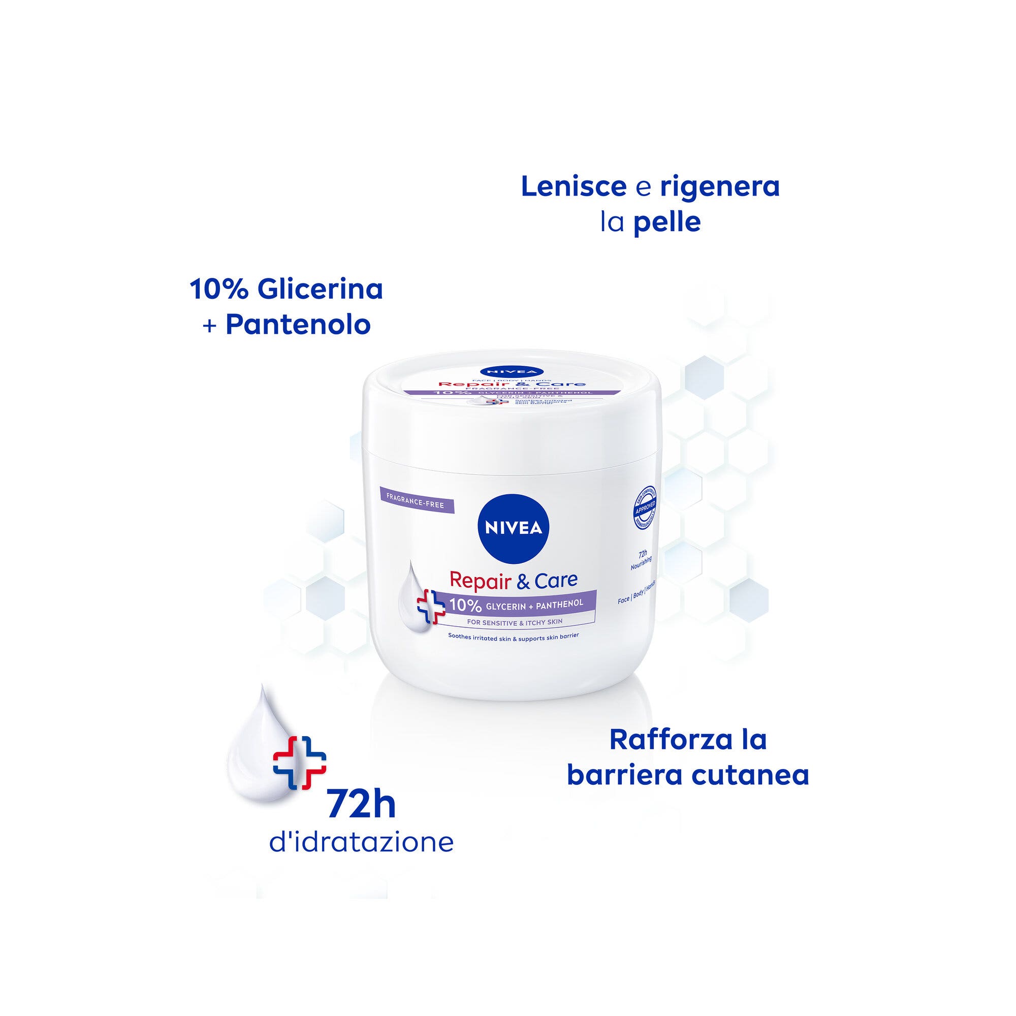 Nivea Repair Care Crema Corpo Per Pelli Irritate 400ml