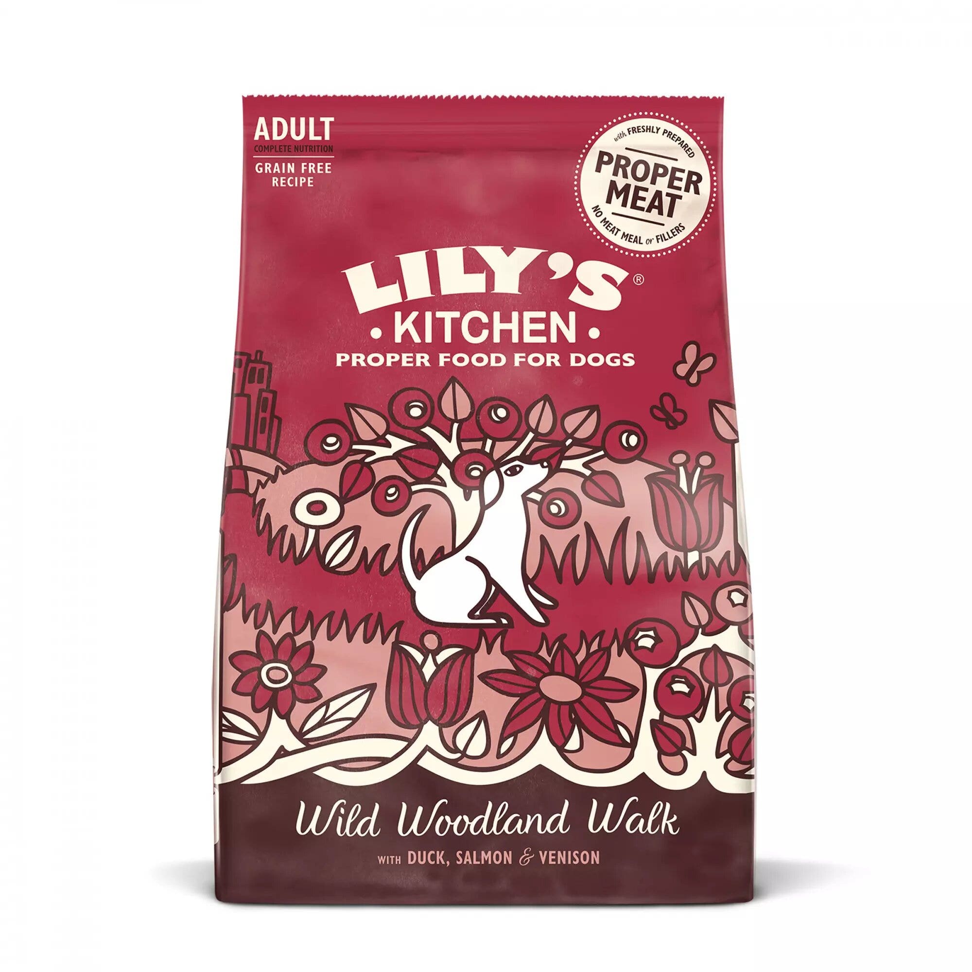 Lily's Kitchen Pato, Salmón y Venado para Perros Adultos 2,5 kg