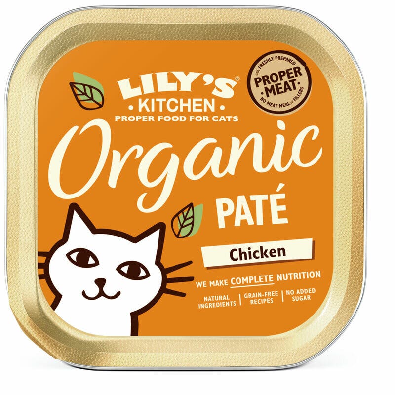 Lily's Kitchen Paté de pollo ecológico para gatos 85 g