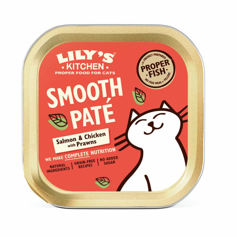 Lily's Kitchen Paté de salmón y pollo para gatos 85 g