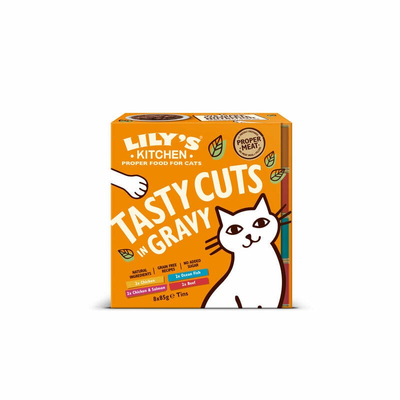 Lily's Kitchen Tasty Cuts en salsa, multipack para gatos, 8 x 85 g