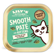 Lily's Kitchen Pate de pollo y bacalao con salmón para gatitos 85 g