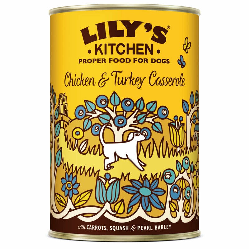 Lily's Kitchen Cazuela de pollo y pavo para perros adultos 400 g