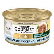 Purina Gourmet Gold Straccetti Gatto con Pesce dell'Oceano 85g