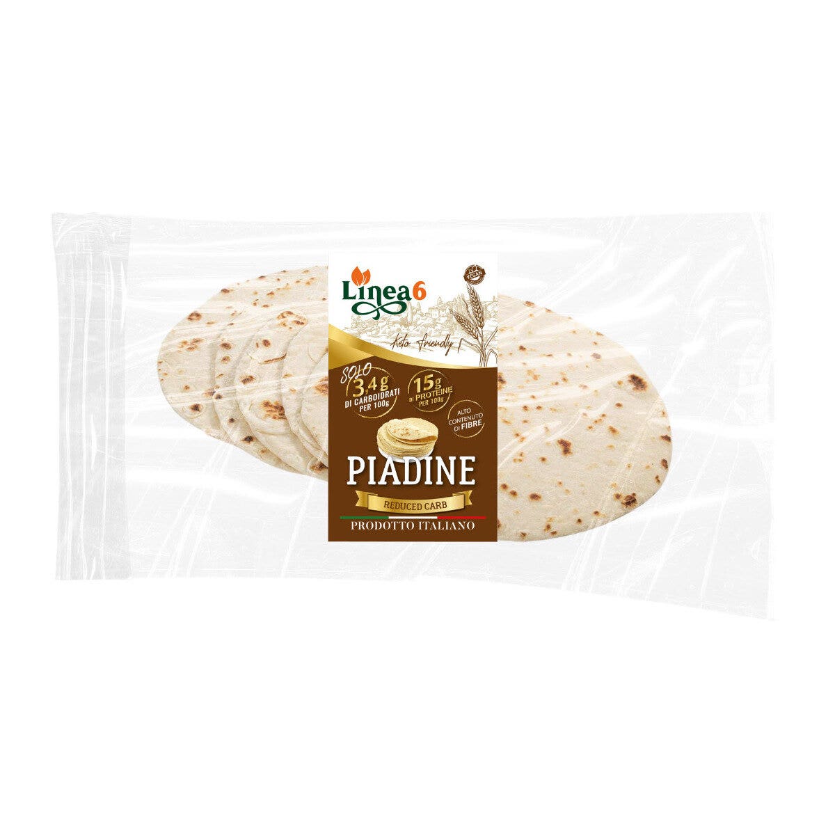 Linea 6 Piadina baja en carbohidratos 5x100 g