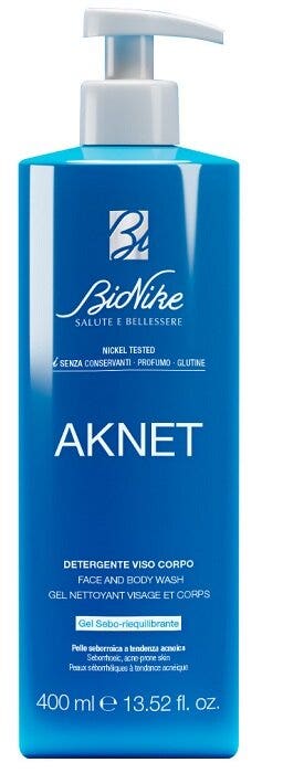 Bionike Aknet Gel Limpiador Purificante para Rostro y Cuerpo 400 ml