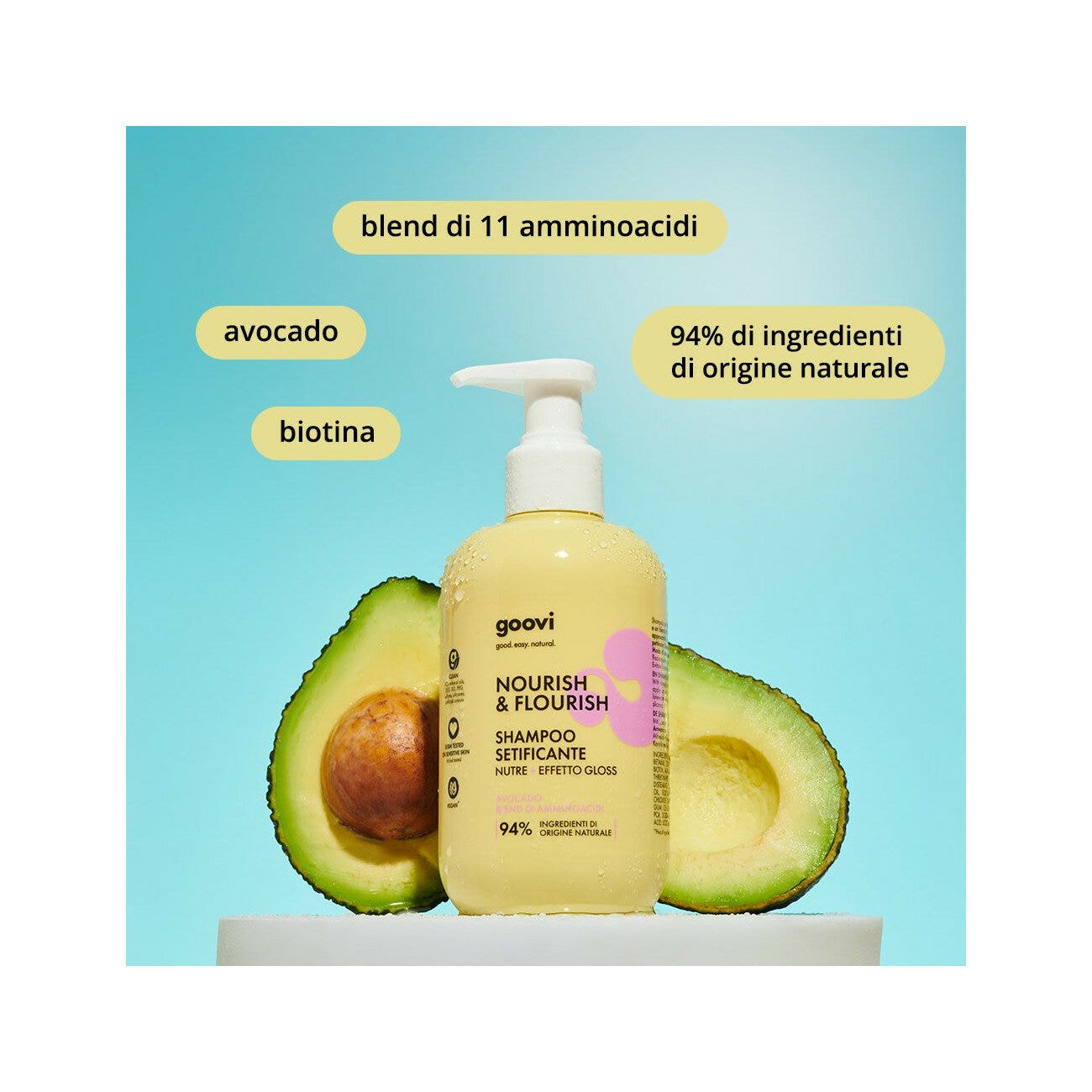 Goovi Nourish & Flourish Shampoo Setificante 250ml