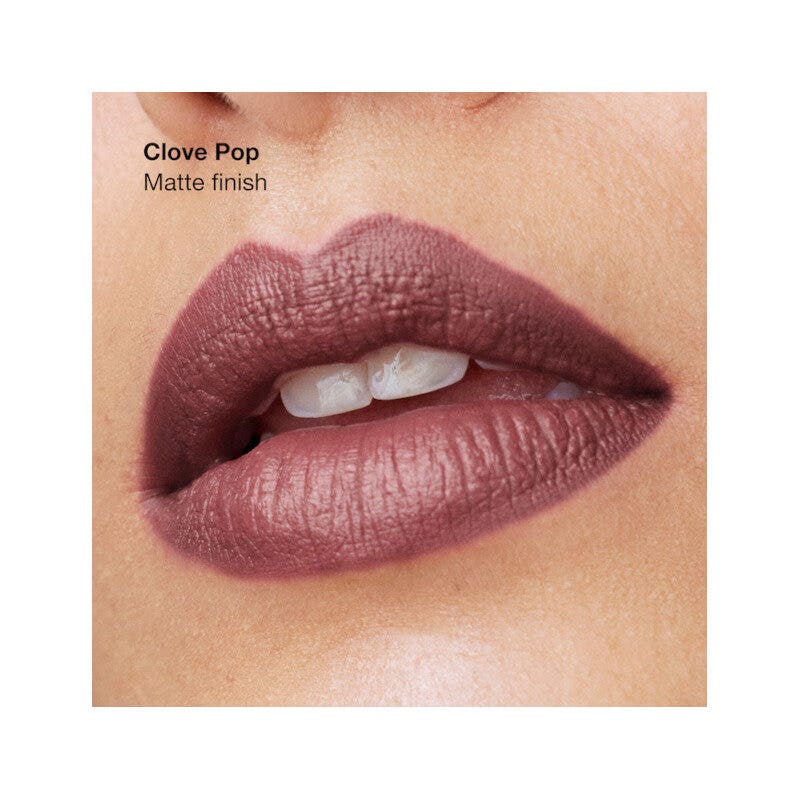 Clinique Pop Longwear Lipstick, pintalabios mate Clove